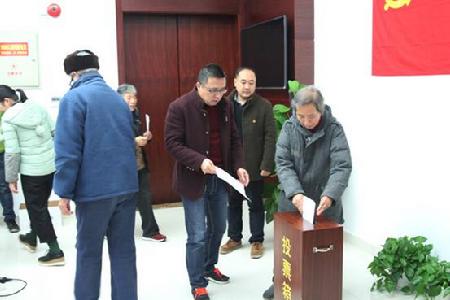 图为党员有序投票 图为党员有序投票